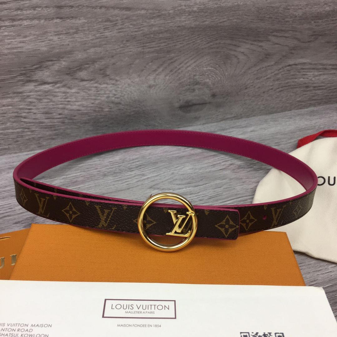 LV Women Circle 20mm Reversible Belt M0567V